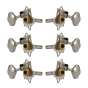 Grover Sta-Tite Horizontal 97 Series Nickel Set 3+3 - Butter Bean Buttons