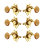 Grover Sta-Tite 18:1 Vertical 97 Series Gold Set 3 + 3 - Acrylic Buttons