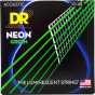 DR Strings Hi-Def Neon Green Acoustic Extra Light