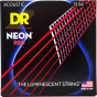 DR Strings Hi-Def Neon Red Acoustic Light