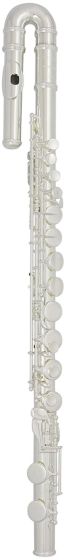 Trevor James Performer Alto Flute Outift. Curved. Silver Lip Riser