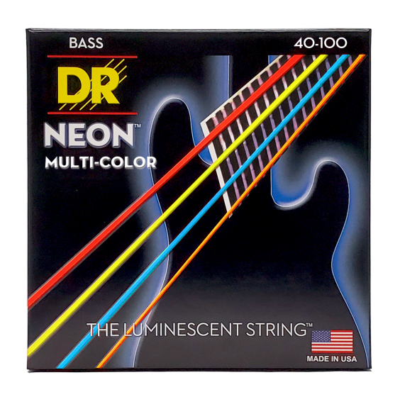 DR Strings Hi-Def Neon Multi-Colour Bass Light