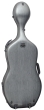 Hidersine Cello Case - Polycarbonate Brushed Silver