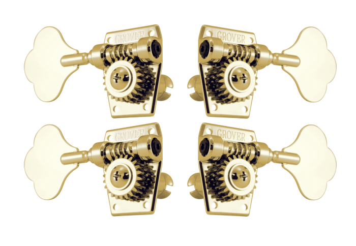 Grover Vintage Bass Gold Set 2 + 2