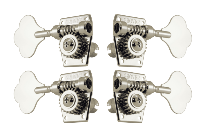 Grover Vintage Bass Nickel Set 2 + 2