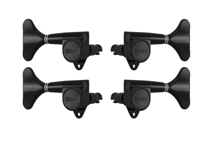 Grover Mini Bass 144 Series Black Chrome Set 2 + 2