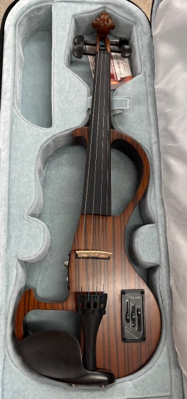 Hidersine Electric Violin Outfit - Zebrawood Finish - B-Stock - CL2188