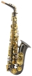 Trevor James SR Alto Sax Outfit - Black. Gold Lacquer Keys