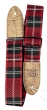 TGI Guitar Strap Woven Cotton Vegan - Red Tartan