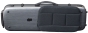 Hidersine Violin Case - Polycarbonate Oblong Brushed Silver