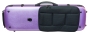 Hidersine Violin Case - Polycarbonate Oblong Brushed Purple