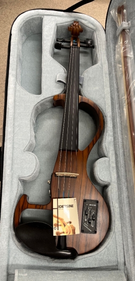 Hidersine Electric Violin Outfit - Zebrawood Finish - B-Stock - CL2355