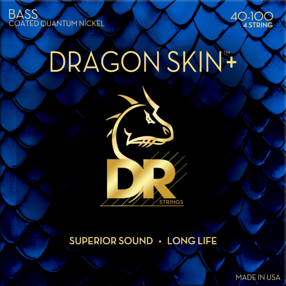 DR Strings Dragon Skin+ Quantum Nickel Bass Light