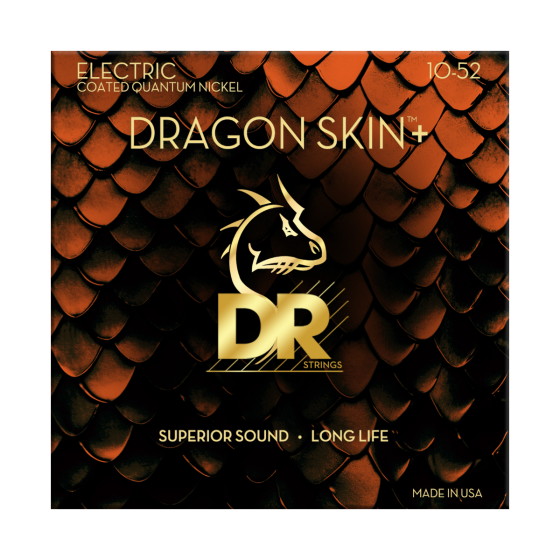 DR Strings Dragon Skin+ Quantum Nickel Electric Guitar Medium to Heavy