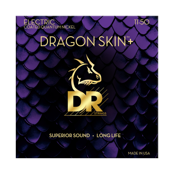 DR Strings Dragon Skin+ Quantum Nickel Electric Guitar Heavy