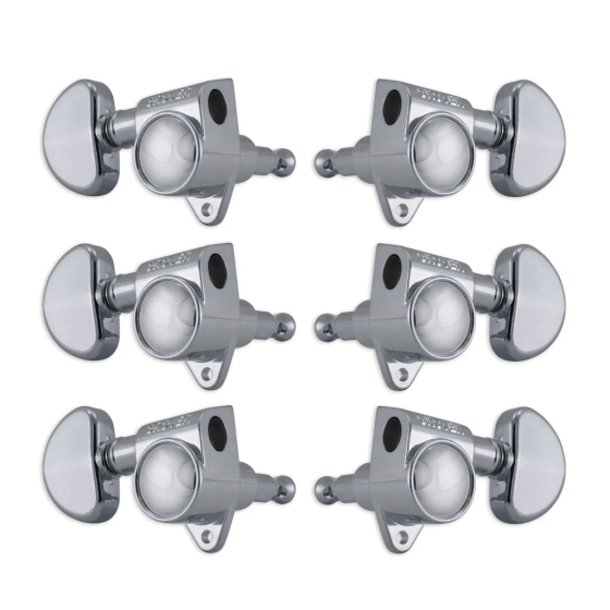 Grover Rotomatics 18:1 Gear Ratio 102-18 Series Chrome Set 3+3