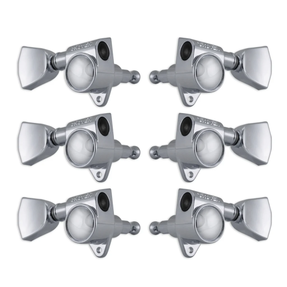 Grover Rotomatics 102 Series Chrome Set 3+3 - Keystone Buttons