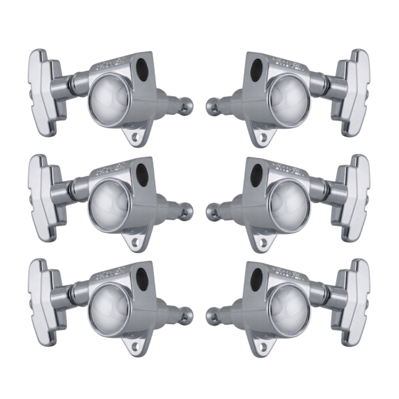 Grover Super Rotomatics 18:1 Gear Ratio 109-18 Series Chrome Set 3+3