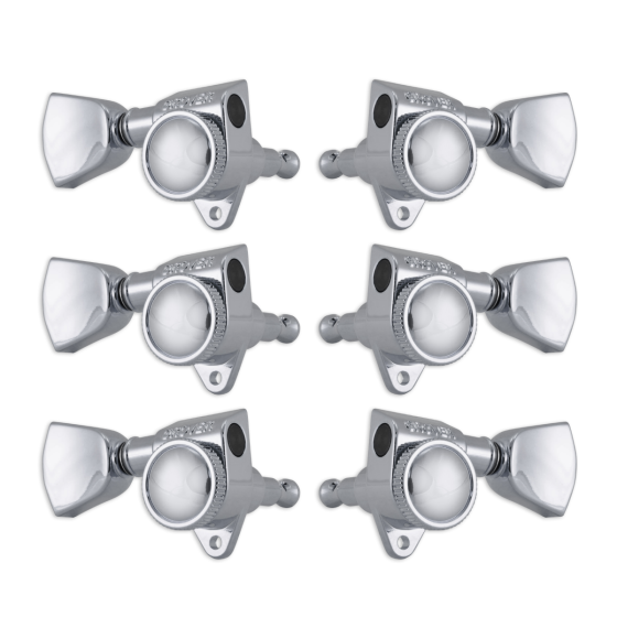 Grover Roto-Grip Locking Rotomatics Chrome Set 3+3 - Keystone Buttons