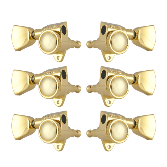 Grover Roto-Grip Locking Rotomatics Gold Set 3+3 - Keystone Buttons
