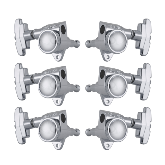 Grover Roto-Grip Locking Rotomatics 509 Series Chrome Set 3+3 - 3 Step Button