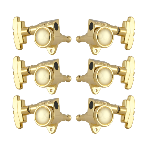 Grover Roto-Grip Locking Rotomatics 509 Series Gold Set 3+3 - 3 Step Button