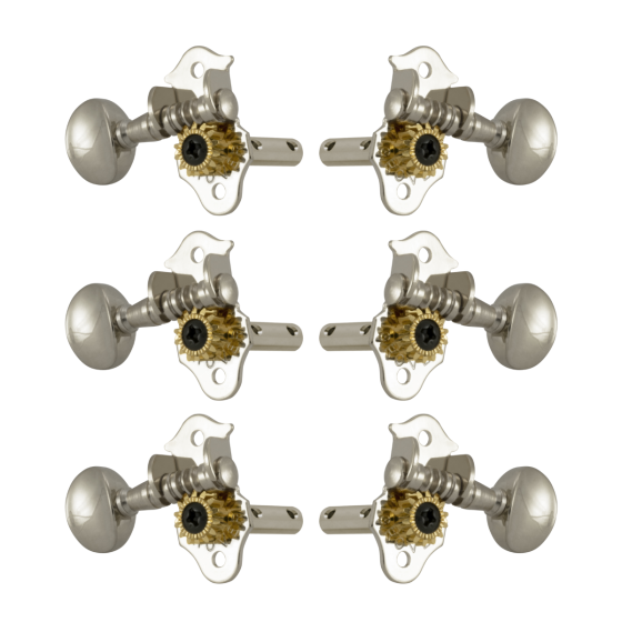 Grover Sta-Tite Horizontal 98 Series Nickel Set 3+3