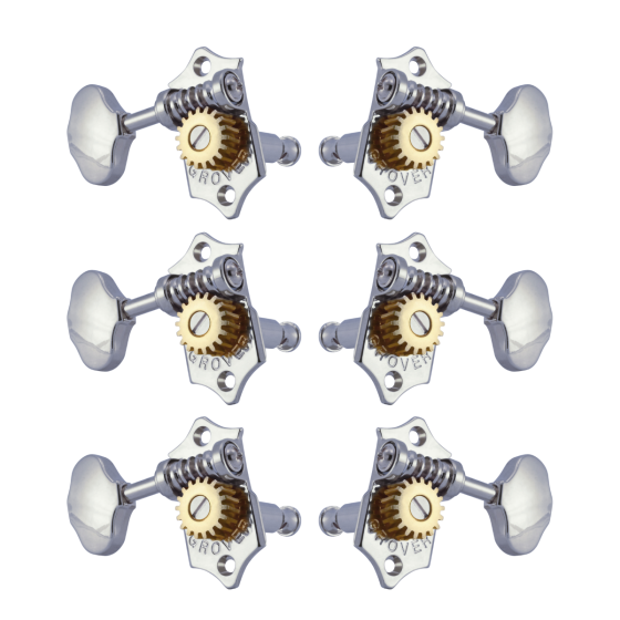 Grover Sta-Tite 18:1 Vertical 97 Series Chrome Set 3 + 3