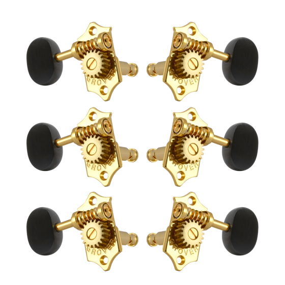 Grover Sta-Tite 18:1 Vertical 97 Series Gold Set 3 + 3 - Buttons