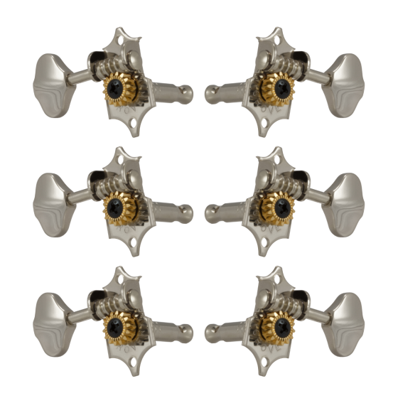 Grover Sta-Tite Vertical 97 Series Nickel Set 3+3