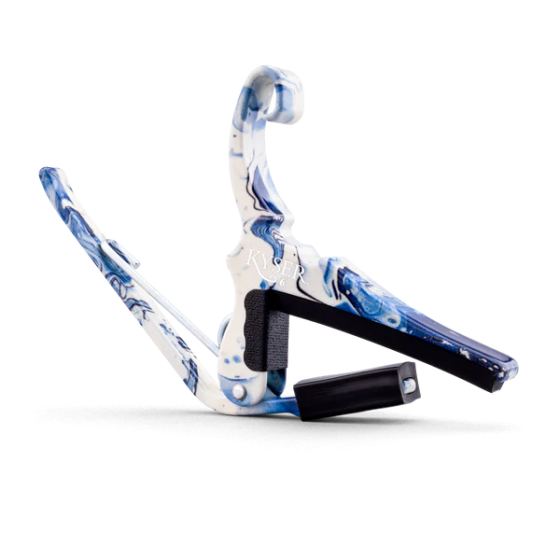 Kyser Capo Acoustic Quick Change x Gopherwood White Porcelain