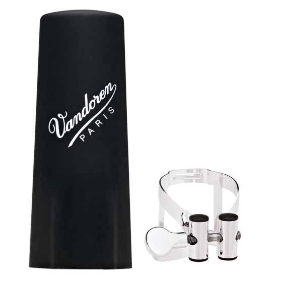 Vandoren Ligature & Cap Clarinet Bb Silver M/O+Plastic