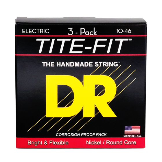 DR Strings Tite-Fit Electric Medium - 3 Pack