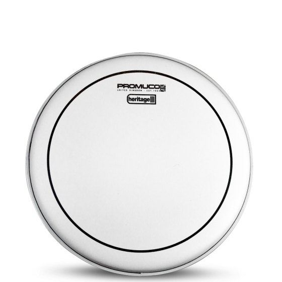 Promuco Heritage Drumhead 2-Ply Oil-Filled White Coated 12"