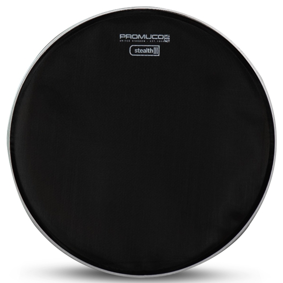 Promuco Stealth Bass Drumhead Black Mesh for Digital Drum Kits/Silencing Acoustic Drumkits 22"