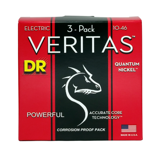 DR Strings Veritas Electric Medium - 3 Pack