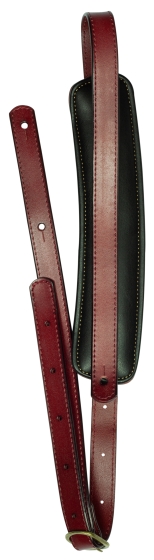 TGI Guitar Strap Vintage Style Red Leather