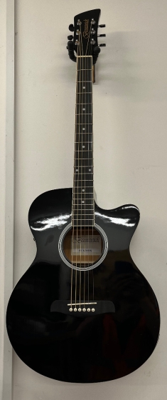 Brunswick Grand Auditorium Electro Black Gloss-B stock-CL2654
